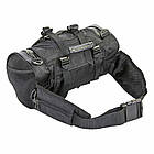 Моторюкзак-пояс із металевою захисною накладкою AO SI MAN NI T9909 розмір 34х19х19 см Black-Silver, фото 3