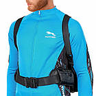 Моторюкзак-пояс із металевою захисною накладкою AO SI MAN NI T9909 розмір 34х19х19 см Black-Silver, фото 6