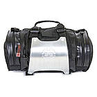 Моторюкзак-пояс із металевою захисною накладкою AO SI MAN NI T9909 розмір 34х19х19 см Black-Silver, фото 2