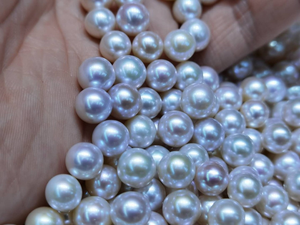 Перлина 8 - 9 mm  просвердлена на половину, фото 1