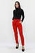 Жіночі брюки з пояском Kosmo, червоний, фото 4