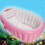 Надувна ванна Intime Baby Bath Tub рожева, фото 3