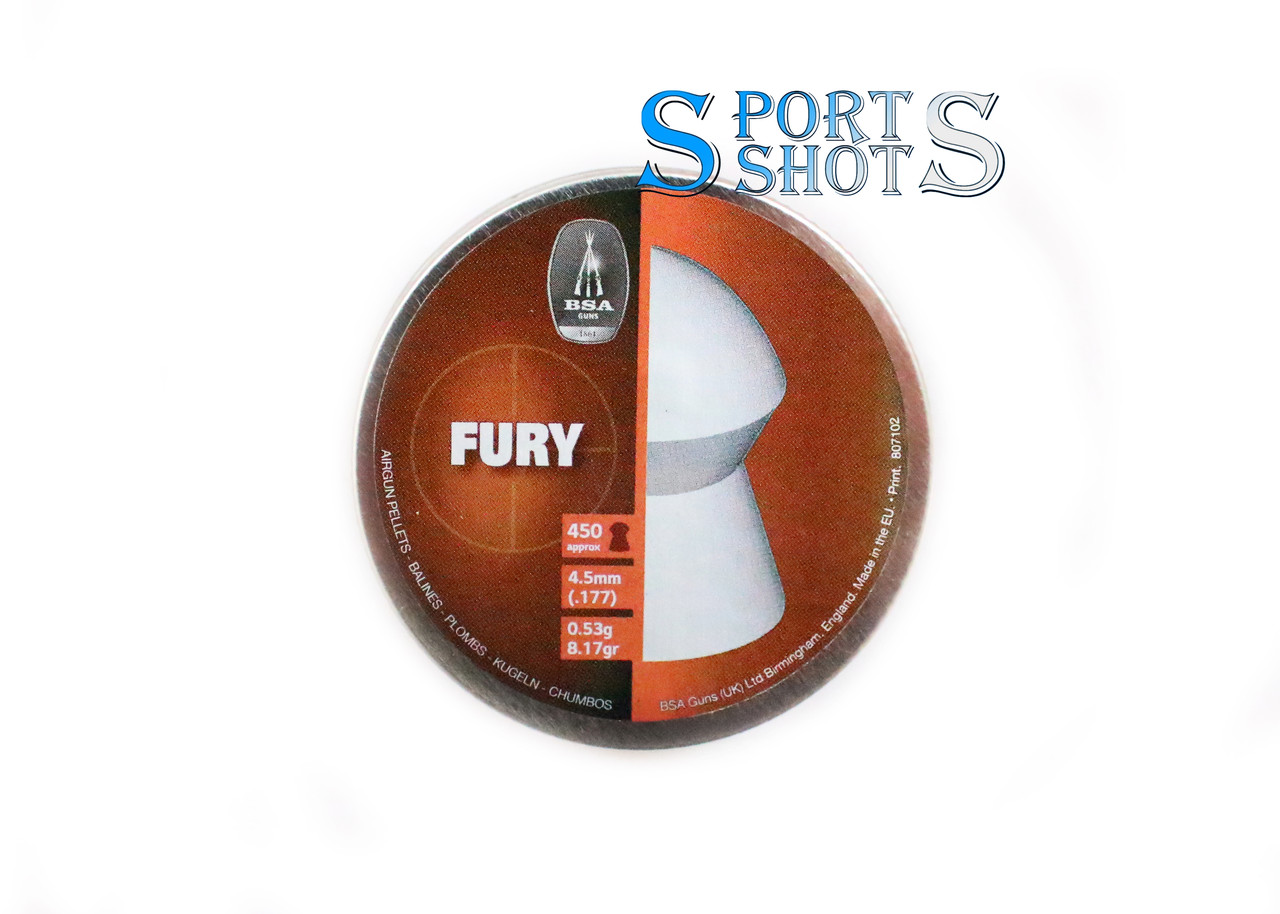 Кулі BSA Fury 4.50 мм, 0.53 г, 450 шт