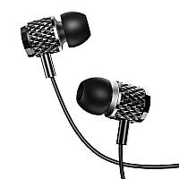 Навушники Usams дротові з мікрофоном 3,5 мм чорні (EP-38-BL)