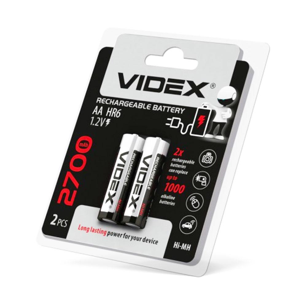 Акумулятори AA (HR6) Videx 2700mAh (2шт.)