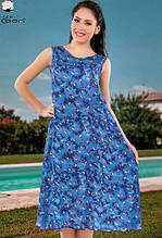 Сарафан жіночий COCOON Туреччина XL, віскоза синій великі розміри