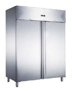 Холодильна шафа 2 двері Hurakan HKN-GX1410TN INOX