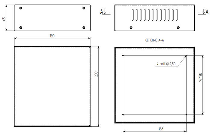 Купить Корпус металлический для радиоэлектроники (РЭА) / MB-5ECU ...