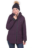 Женская удлиненная куртка Snow Headquarter B8877 Фиолетовая