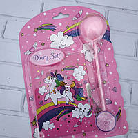 Блокнот з Єдинорогом + ручка з хутром