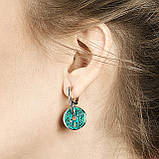 Підвіска срібна жіноча 925 проби з емаллю, прикраса зі срібла на шию для дівчини, фото 8