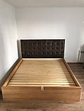 Ліжко двоспальне з м'яким наголов'ям і підіймальний механізмом (шири: 1800*2000 мм), фото 2