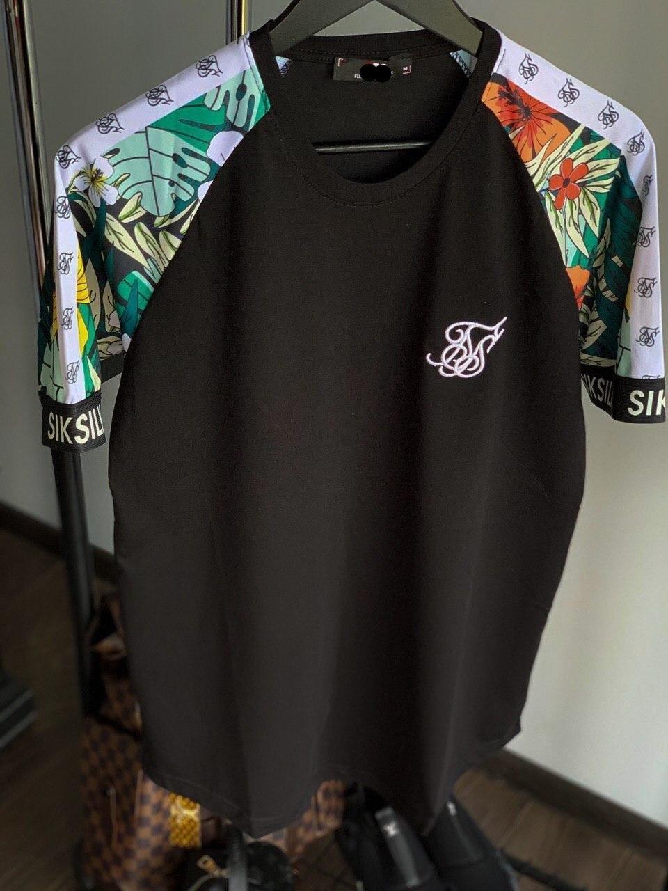 Чоловіча футболка Sik Silk M370 чорна М, XL