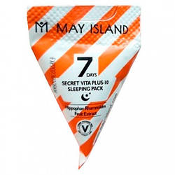 Нічна крем-маска з комплексом вітамінів May Island 7 Days Secret Vita Plus -10 Sleeping Mask Pack, 5 g