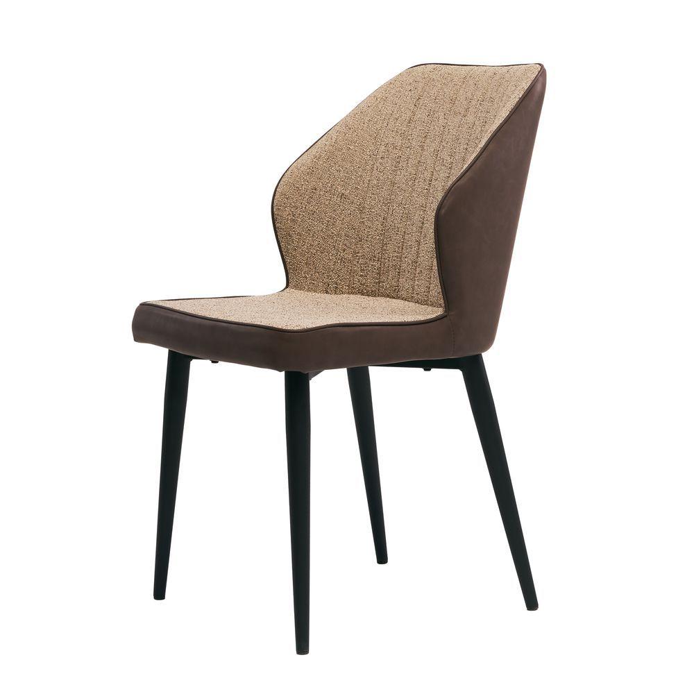 Обідній крісло Chelsea (Челсі) коричнева тканина + екокожа від Concepto