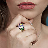 Підвіска срібна жіноча 925 проби з емаллю, прикраса зі срібла на шию для дівчини, фото 8