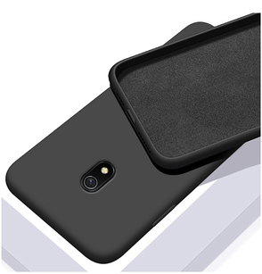 Чохол Silicone Case full для Xiaomi Redmi 8a чорний (ксиоми сяоми редами 8a)