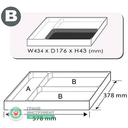 Набір викруток в ложементі 12ед. (тип В) TOPTUL GEB1203, фото 2