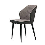 Обідній крісло Chelsea (Челсі) сіра тканина + екокожа від Concepto, фото 2