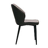Обідній крісло Chelsea (Челсі) сіра тканина + екокожа від Concepto, фото 4