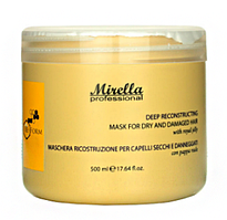 Маска для сухого і пошкодженого волосся з маточним молочком Mirella (MI104) Bee Form Mask,500 мл