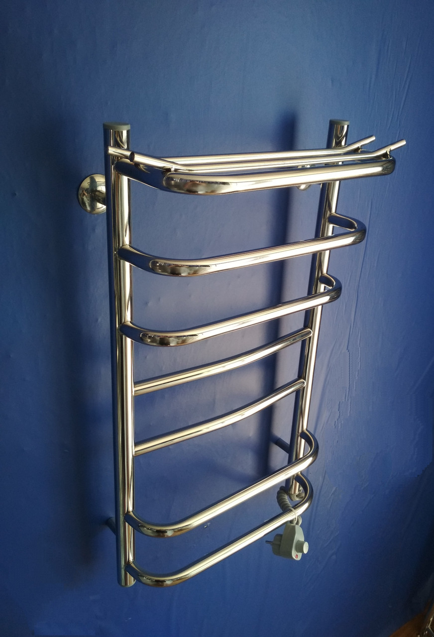 Полотенцесушитель электрический "Каскад" 70×40 нержавеющая сталь. (ID ...