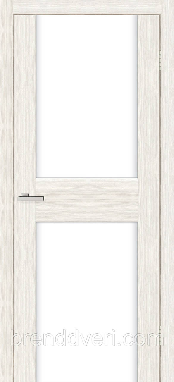 Двері міжкімнатні Cortex Gloss 03 Дуб Bianco triplex молочний