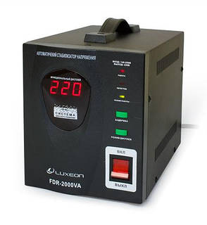 Luxeon FDR-2000 стабілізатор для холодильника морозилки насоса мікрохвильовки Стабілізатор на 2 розетки, фото 1