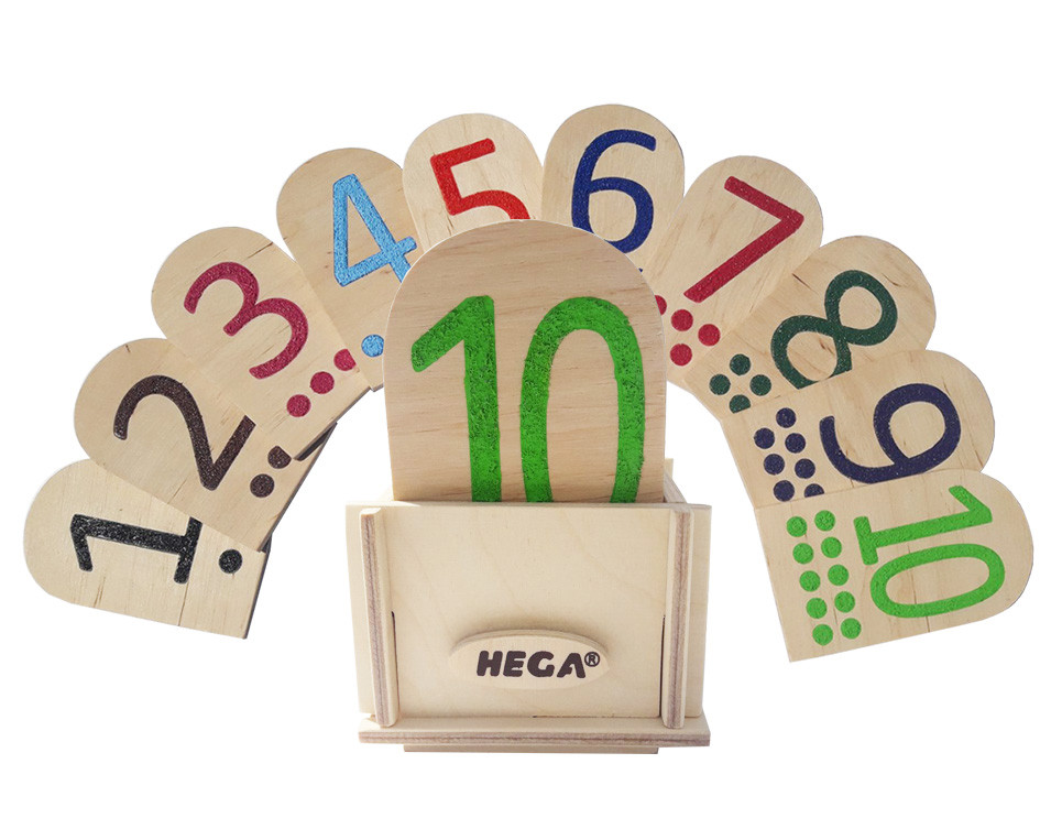 Набiр для сенсорної гри "Тактильнi Цифри та крапки 1 відповідно до методики Монтессорі"