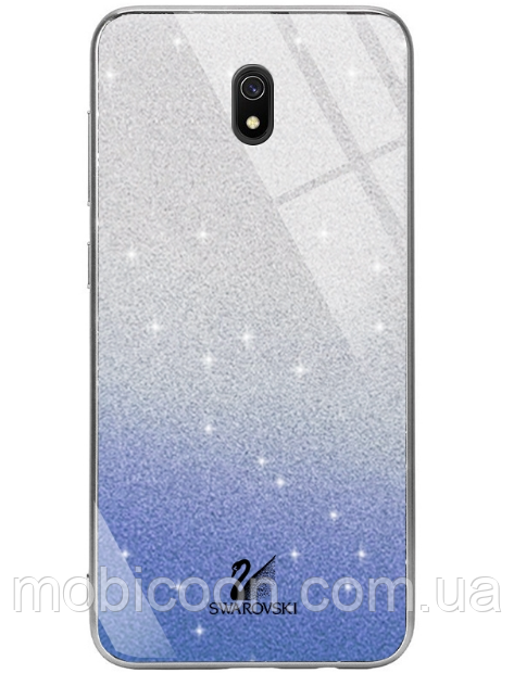 Чохол Swarovski Case для Xiaomi Redmi 8a блакитний (скіомі сяоми редами 8a)