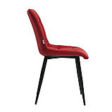 Обідній стілець Glen (Глен) червоний, рогожка від Concepto, фото 3
