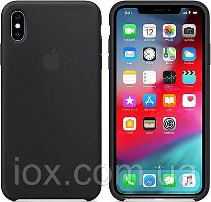 Чохол силіконовий Silicone Case для Apple iPhone XS Black MAX