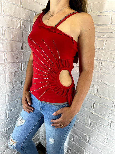 Майка жіноча червона Puledro