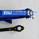 Домкрат механічний з тріскачкою Vitol ДВ-Т10105В 1,5т, 100/390мм, фото 7