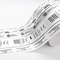 Атласна стрічка для принтера, стрічка сатин для друку, біла 200 метрів 70