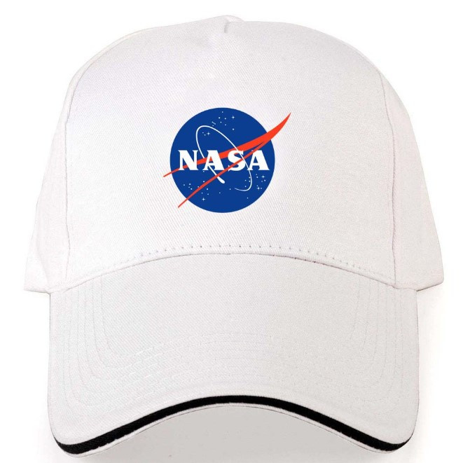 Кепка Бейсболка Nasa Біла із зображенням
