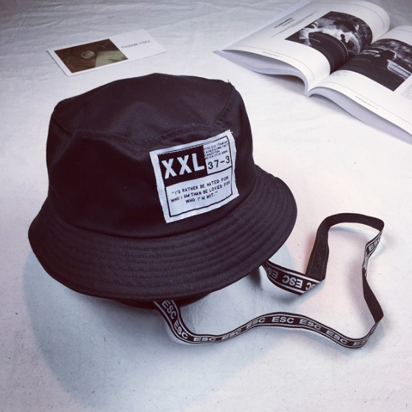 Панама Капелюх із зображенням XXL зі стрічкою чорна