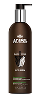 Шампунь проти випадіння волосся з екстрактом розмарину Angel Professional Black 400 мл