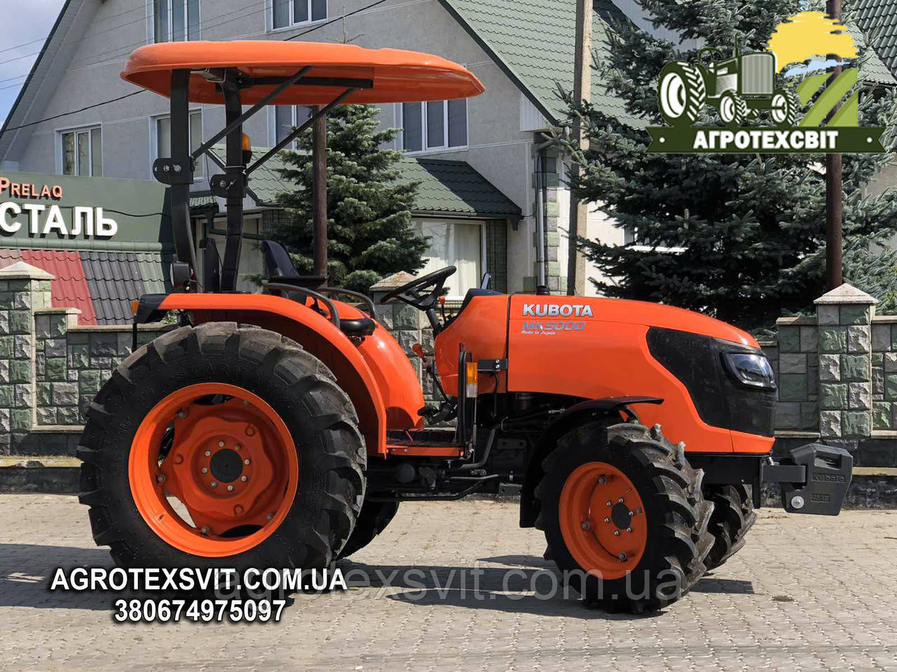 Японський мініктор KUBOTA MK5000 Кубота з козирком. 50 коней! Якість у кожній деталі.