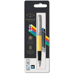 Ручка перова Parker JOTTER 17 Plastic Yellow CT FP M блістер 15 316 із сталі і пластика