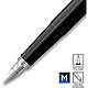Ручка перова Parker JOTTER 17 Standart Black CT FP M блістер 15 616 із сталі і пластика, фото 5