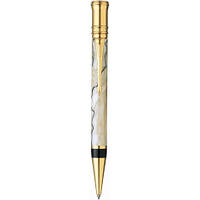 Ручка шариковая Parker Duofold Pearl and Black NEW BP 91 632Ж из акрила с позолотой