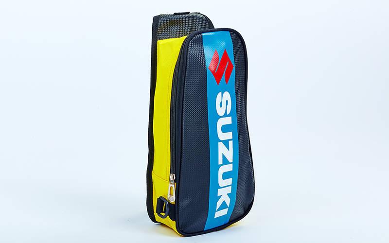 Моторюкзак однолямковий SUZUKI Scout MS-5481-8 розмір 42х15x7 см Black-Yellow-Blue, фото 1