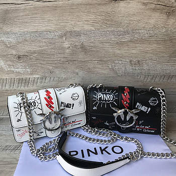 Жіноча шкіряна сумка-клатч Pinko