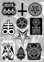 Стікерпак Occult Symbols (black & white)