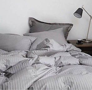 Двоспальне постільна білизна Luxury світло-сіре