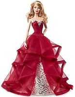Колекційна лялька Барбі Святкова в червоній сукні Barbie Holiday 2015 Блондинка CHR76, фото 2