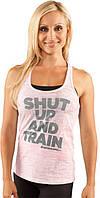 Спортивна жіноча майка Bodybuilding Clothing Women's Shut Up & Train Tank рожева L