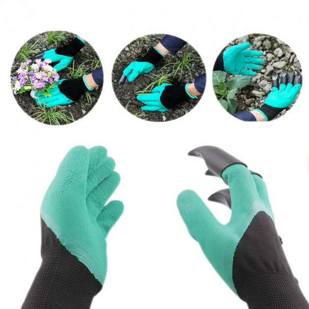 Садові рукавички з кігтями