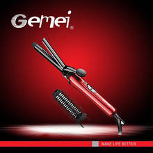 Плойка(щипці) Щипці плоПлойка(щипці) GEMEI GM-2906 з насадкою щітка